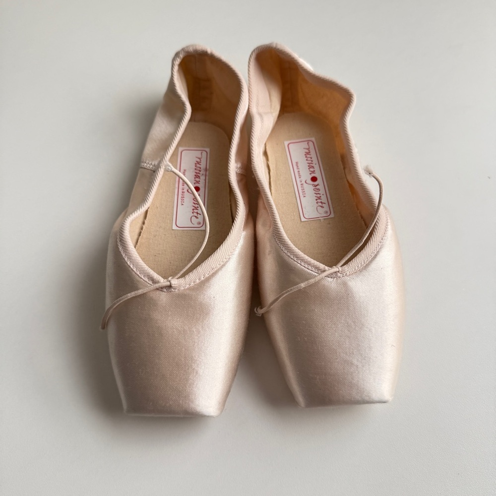 Russian Pointe Pink Satin Ballet Flats 37.5